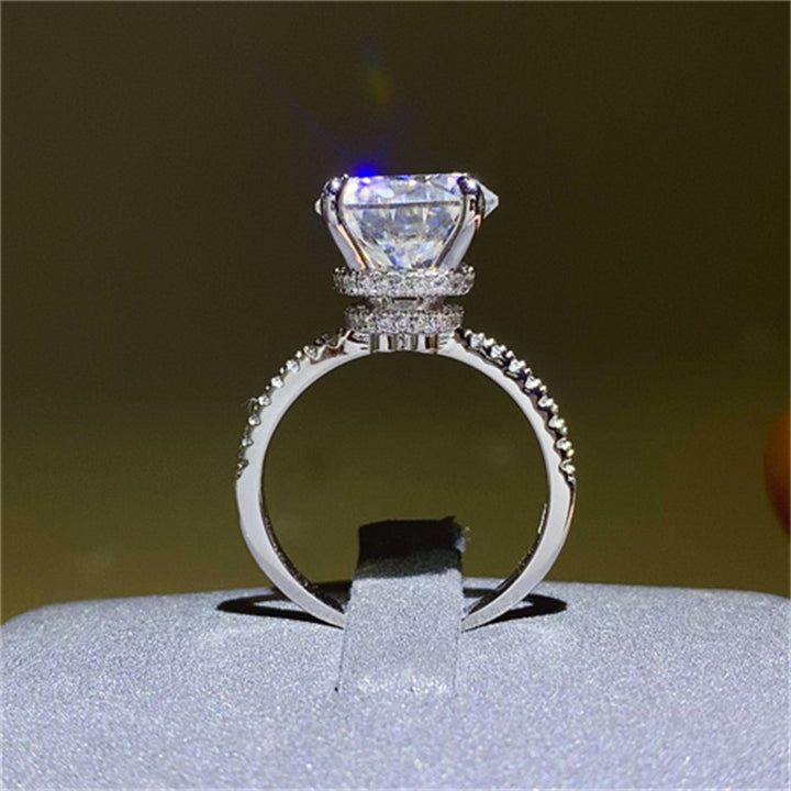5 Carat Moissanite 925 Sterling Silver Ring 