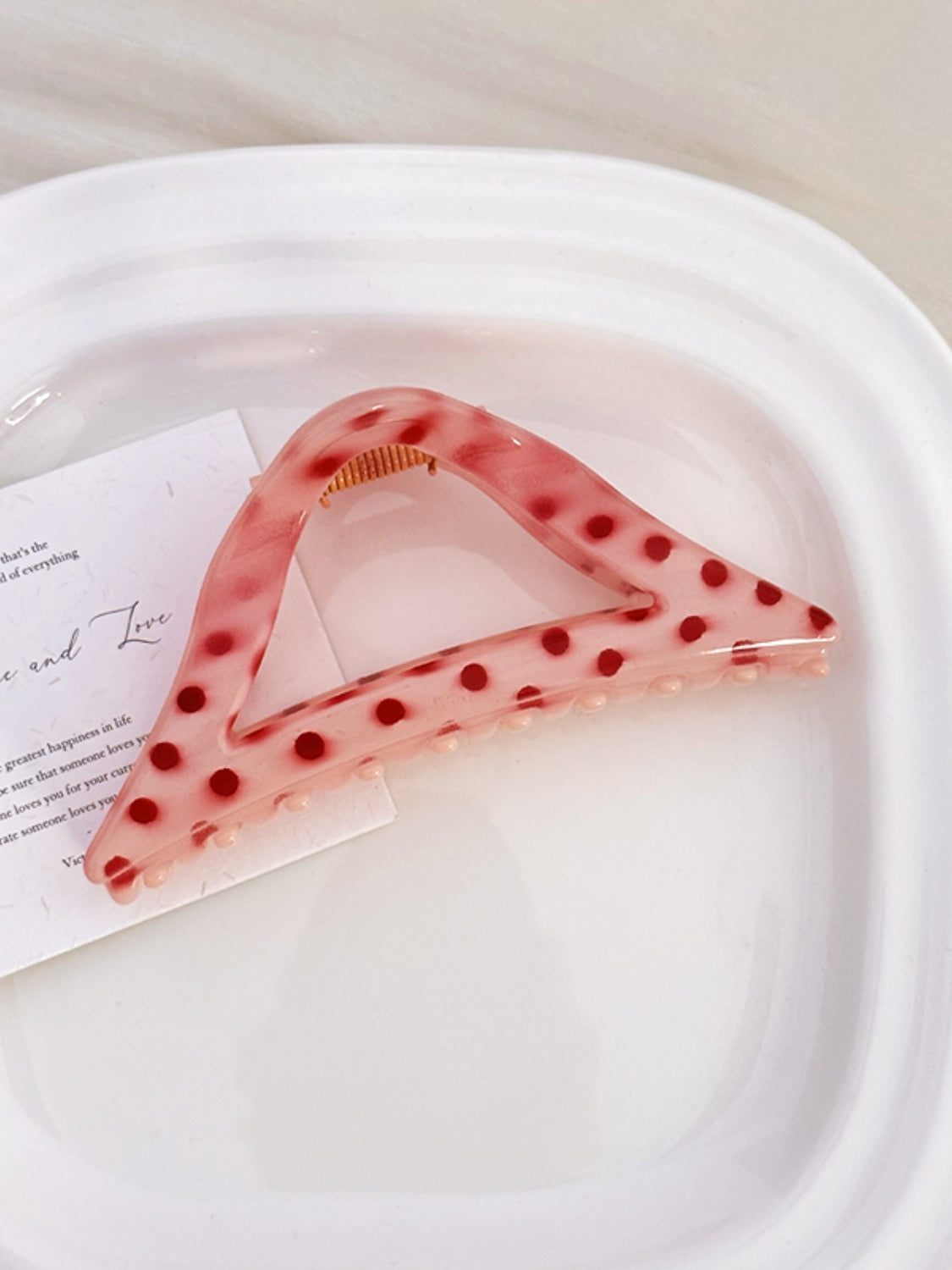 PC Polka Dot Hair Claw Clip 