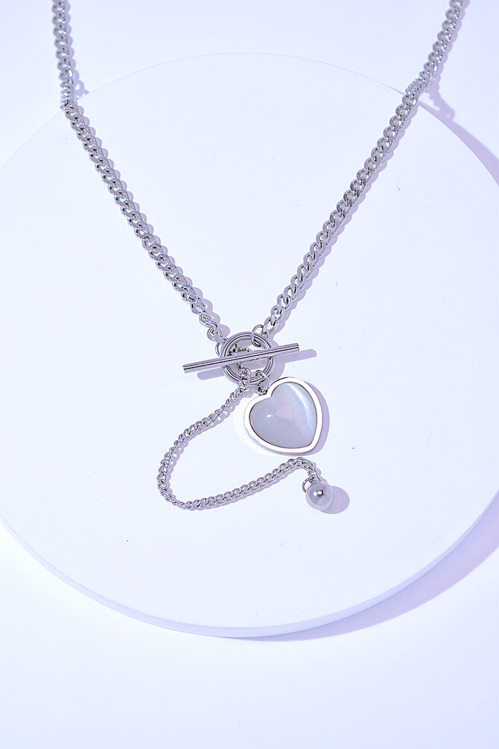 Titanium Steel Heart Necklace 