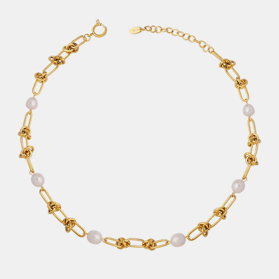 Freshwater Pearl Titanium Steel Necklace 
