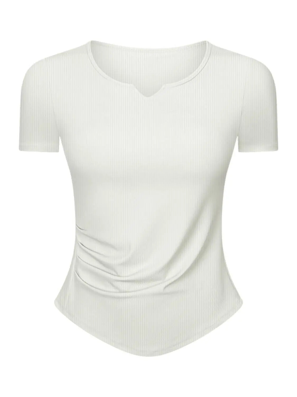 Millennia Notched Short Sleeve Active T-Shirt 