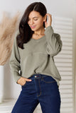 Culture Code  Full Size V-Neck Long Sleeve T-Shirt 