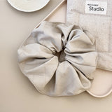 3-Piece PU Leather Elastic Hair Scrunchy 