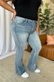 Judy Blue Full Size Medium Rise Tummy Control Destroy Flare 
