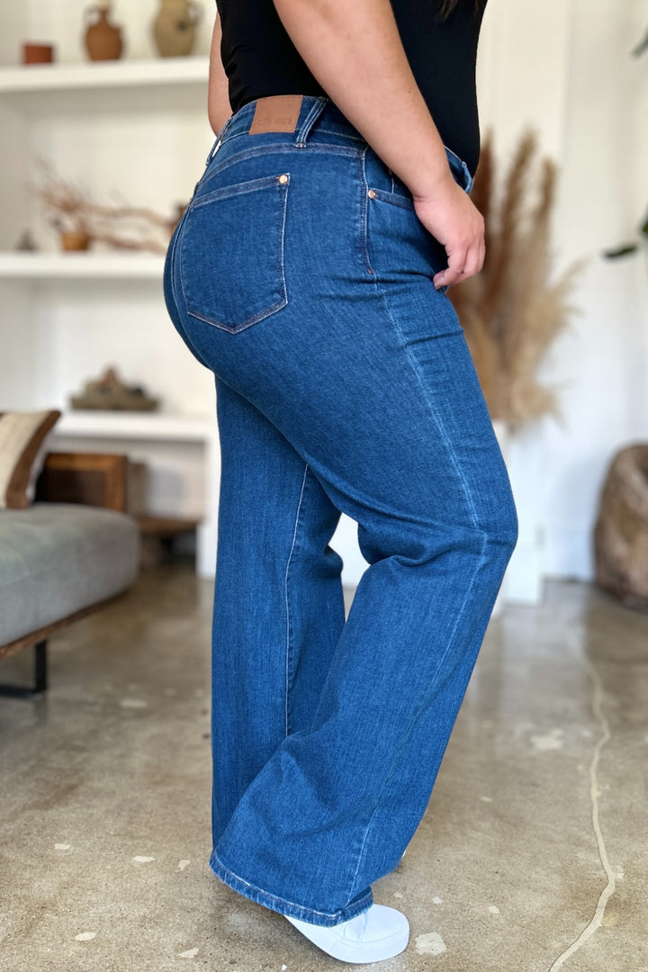 Judy Blue Full Size High Rise Straight Jeans 