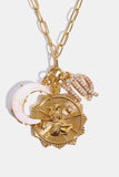Constellation and Moon Pendant Copper Necklace 