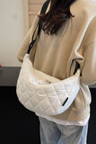 Quilted Adjustable Strap Crossbody Bag 