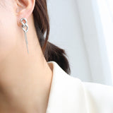Titanium Steel Chain Shape Earrings 
