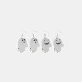 2 Piece Alloy Acrylic Ghost Dangle Earrings 