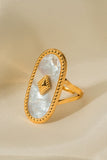 Natural Stone Copper Ring 