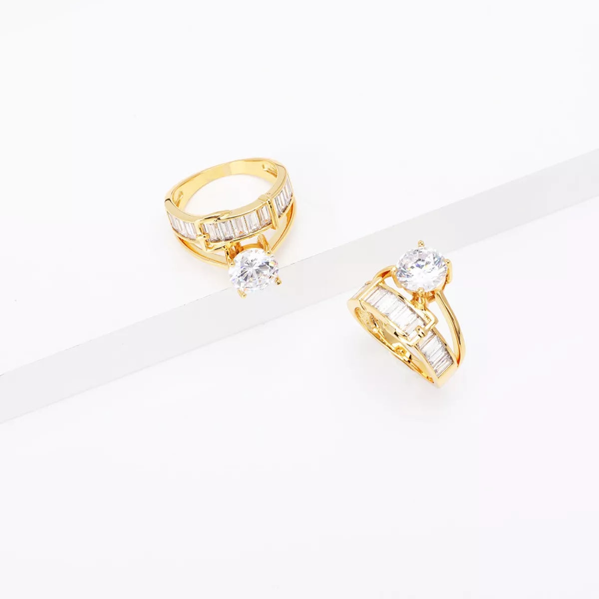 18K Gold-Plated Zircon Ring 