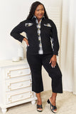 Mandy Plaid Collared Dropped Shoulder Jacket 