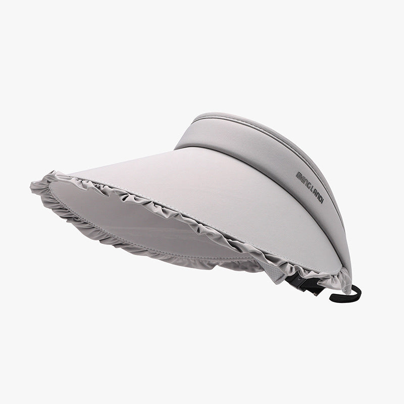 Frill Adjustable Ice Silk Sun Hat 