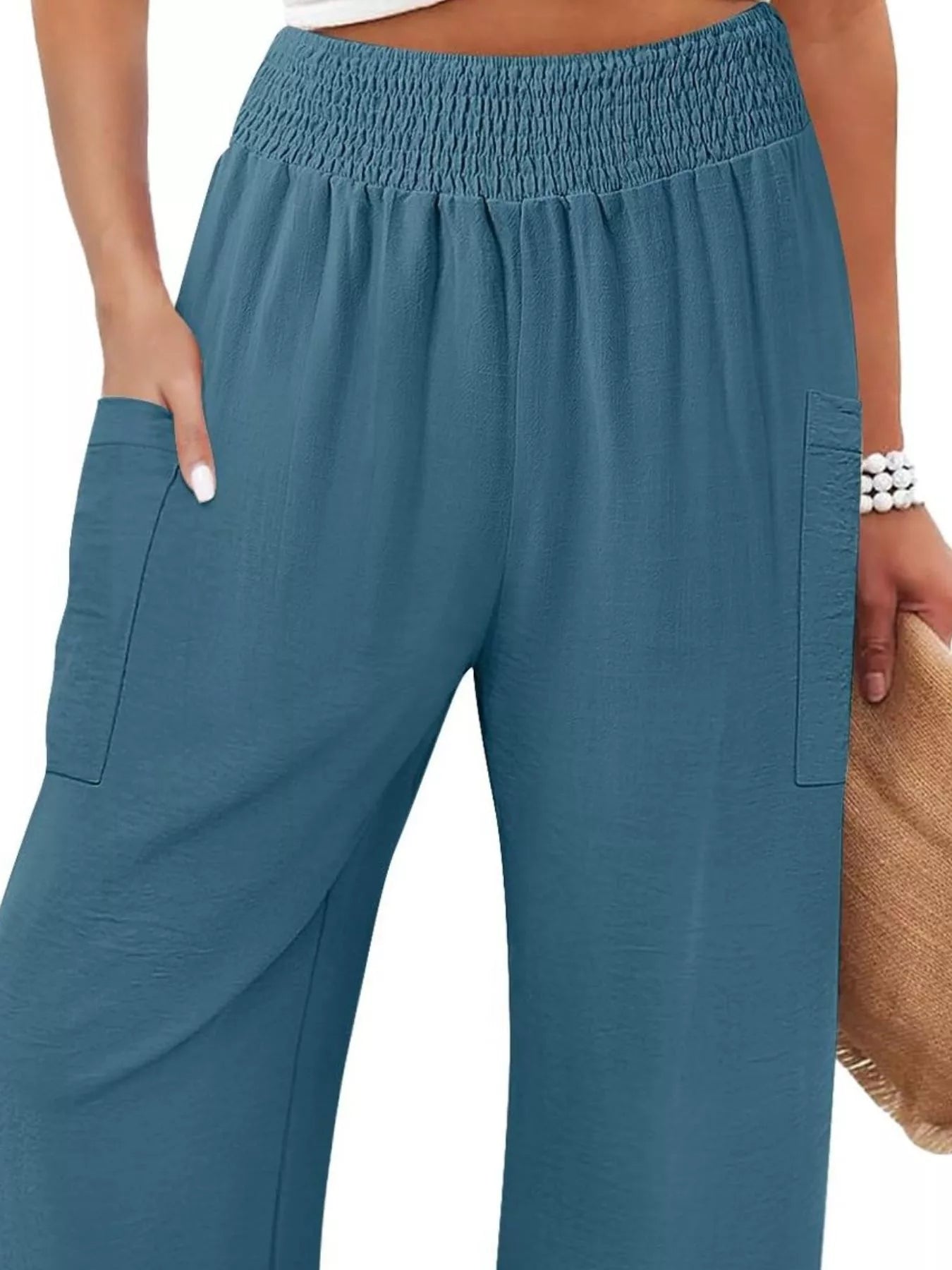 Elastic Waist Pants 