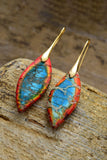 Handmade Natural Stone Dangle Earrings 