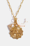 Constellation and Moon Pendant Copper Necklace 