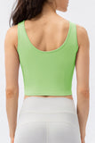 Round Neck Wide Strap Active Tank 
