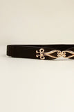 Alloy Buckle Elastic Belt 