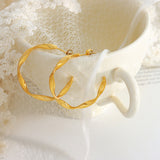 Titanium Steel C-Hoop Earrings 
