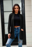 Basic Bae Full Size Open Front Long Sleeve Cardigan with Pockets 