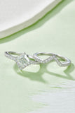 1 Carat Moissanite 925 Sterling Silver Double Layered Ring Accessories