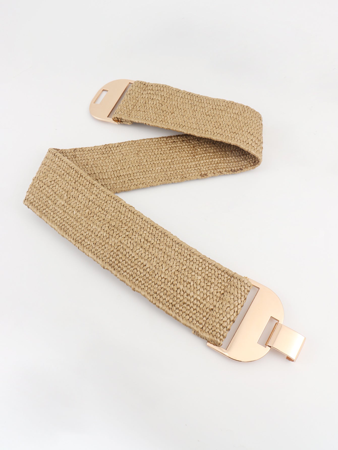Alloy Buckle Elastic Belt 