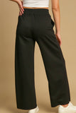 Umgee Drawstring Wide Leg Pants with Pockets 