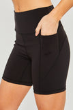 Love Tree High Waist Seam Detail Active Shorts 