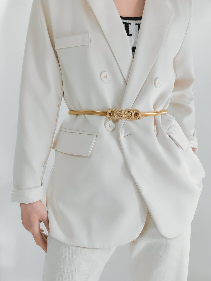 Knot Buckle Metal Belt 