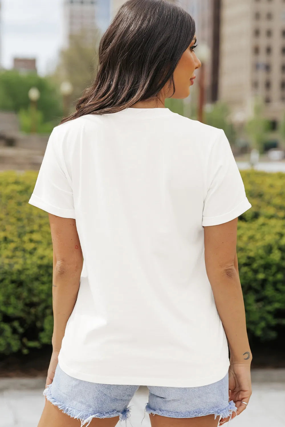 Pumpkin Round Neck Short Sleeve T-Shirt 