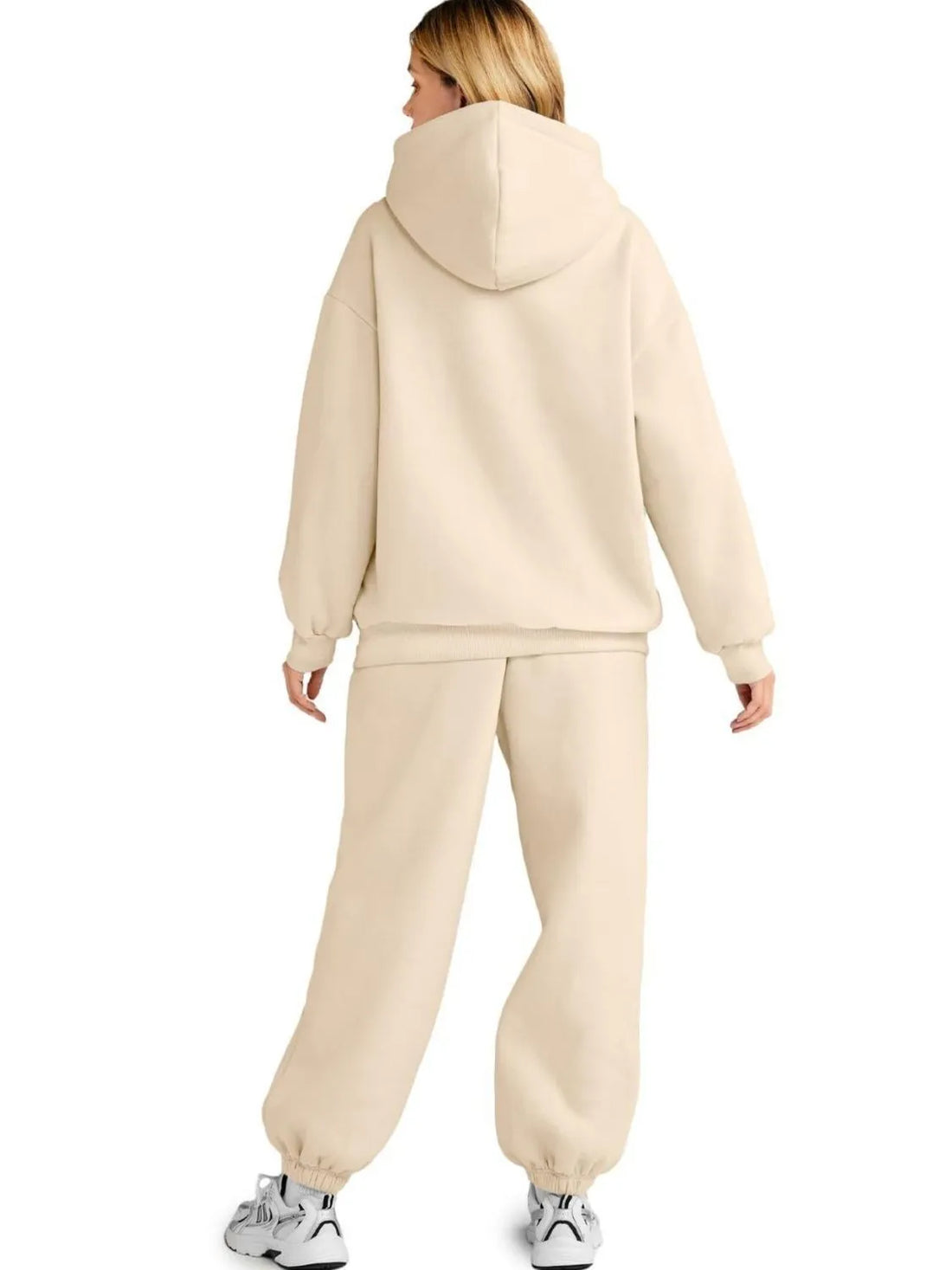 Full Size Kangaroo Pocket Hoodie and Joggers Set Plus Size Two Piece Dresses