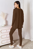 Basic Bae Full Size V-Neck Soft Rayon Long Sleeve Top and Pants Lounge Set 