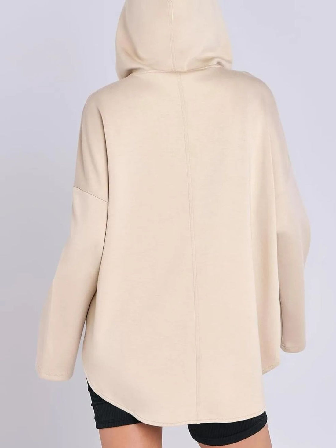 Quarter Zip Long Sleeve Hoodie 