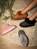 WILD DIVA Embellished Faux Fur Platform Booties 
