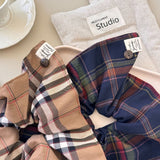 Contrast Plaid Elastic Hair Scrunchy 