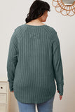 Basic Bae Full Size Ribbed Thumbhole Sleeve T-Shirt 