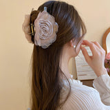 Flower Acrylic Hair Claw Clip 