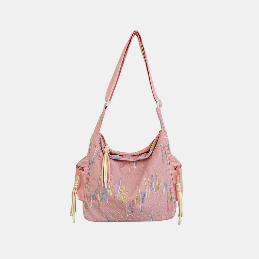 Contrast Texture Shoulder Bag 