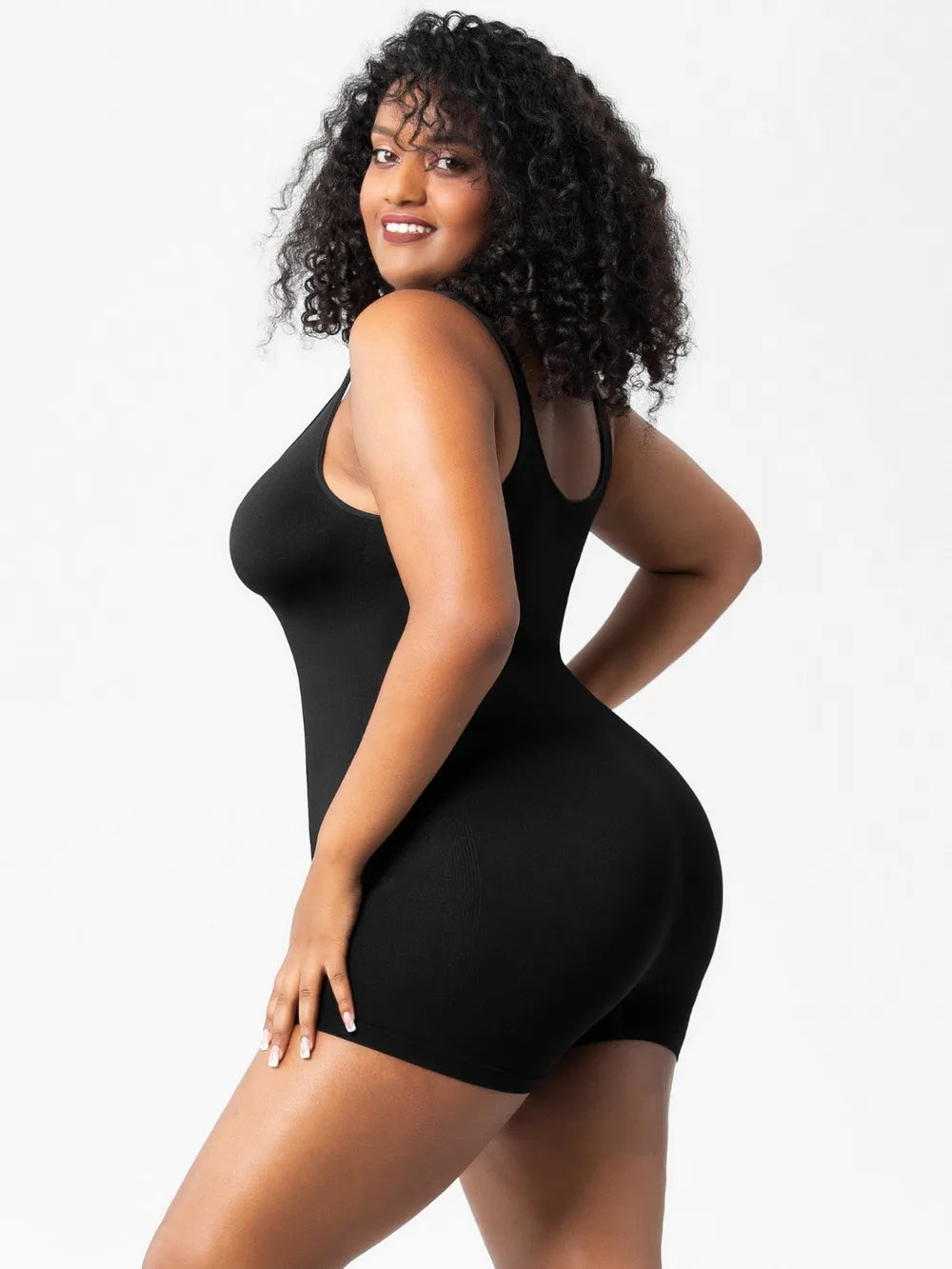 Scoop Neck Wide Strap Shaping Romper Lingerie & Nightwear