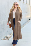 Basic Bae Full Size Open Front Long Sleeve Cover Up 