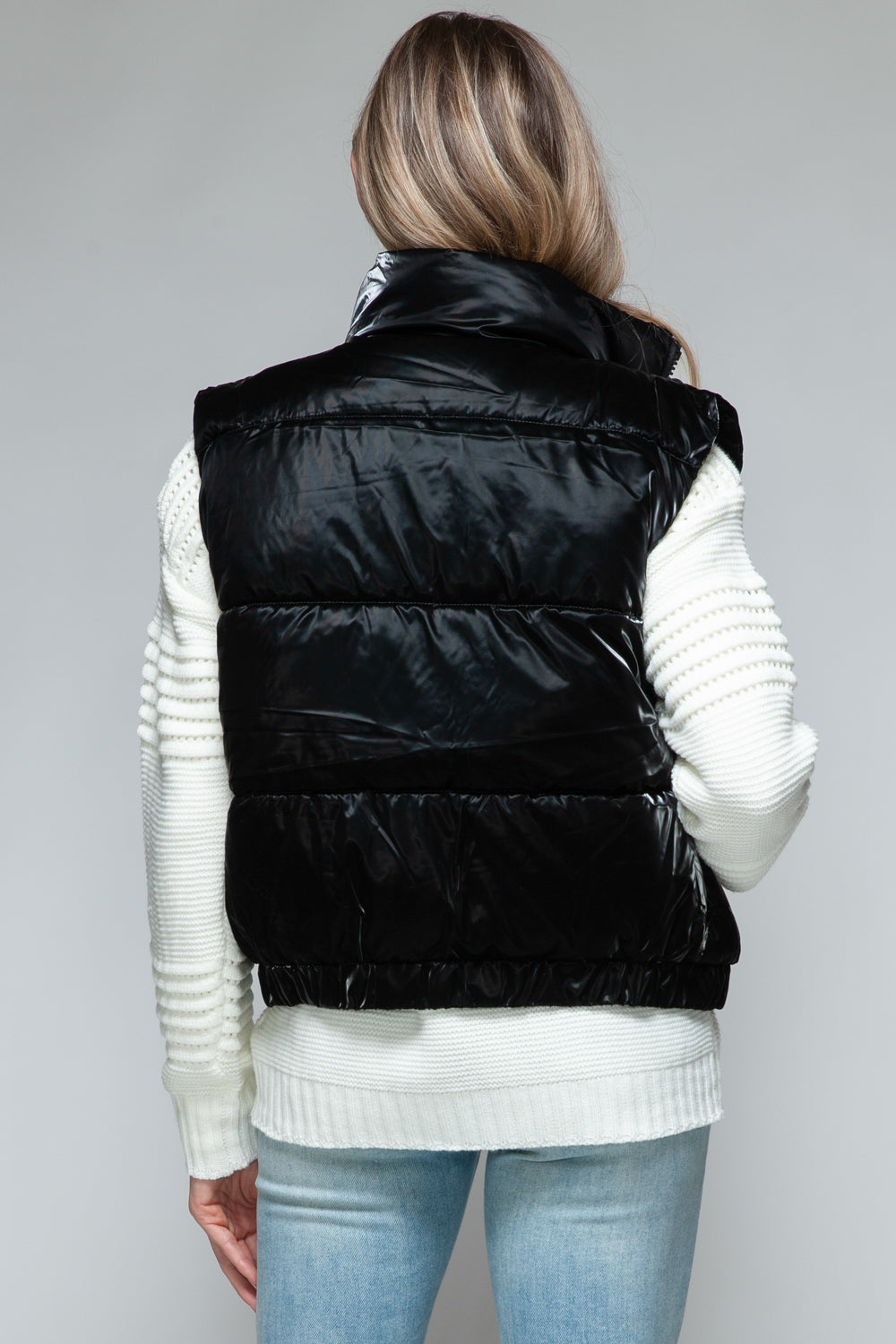 Snobbish Fine Fur Lining Quilted Vest 