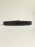 Grommet PU Leather Belt 
