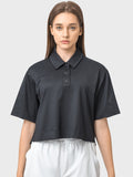 Millennia Half Button Short Sleeve Active T-Shirt 