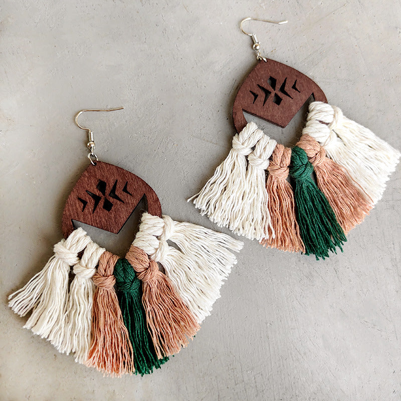 Tassel Detail Drop Earrings 