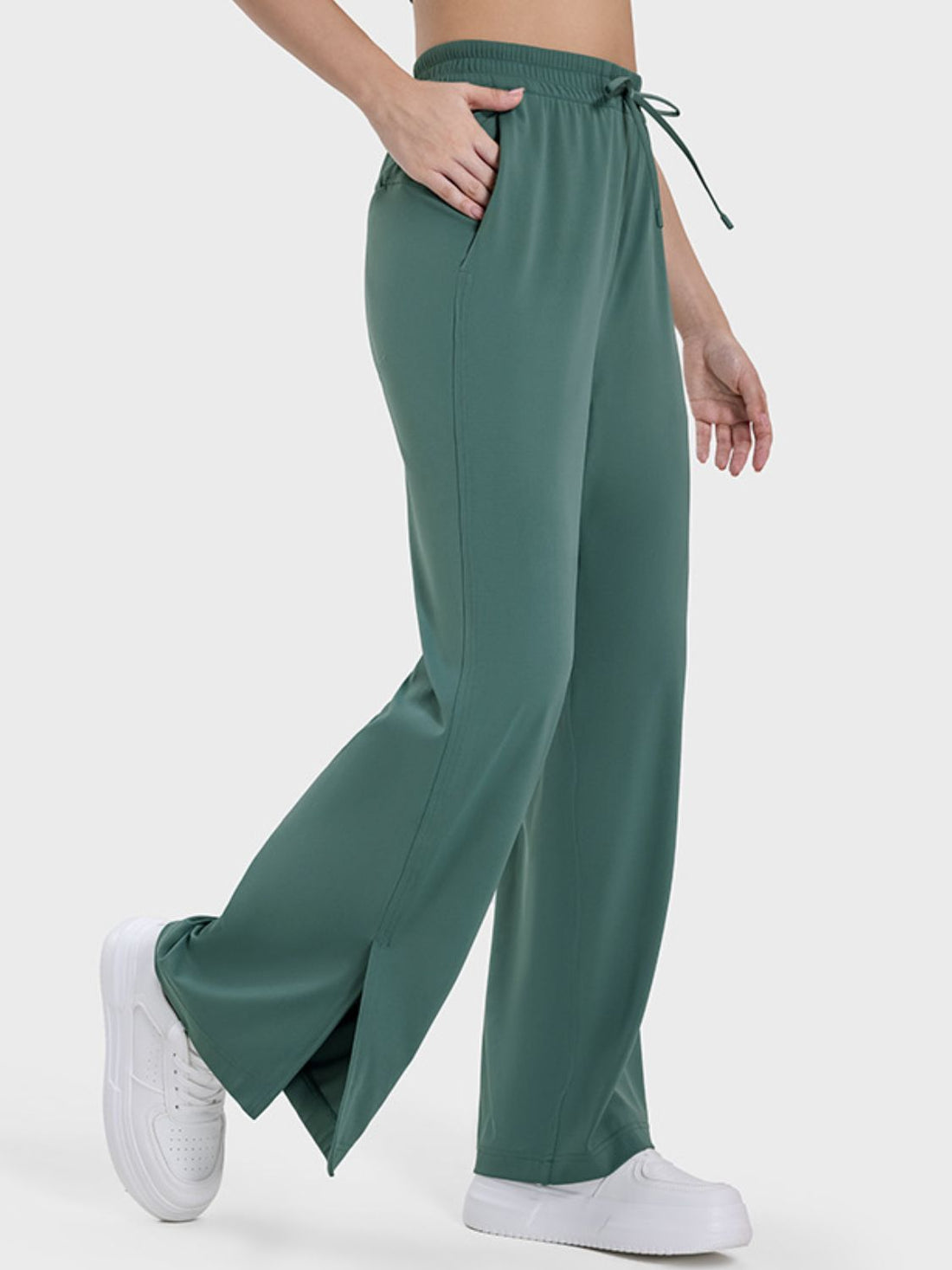 Millennia Slit Wide Leg Active Pants 