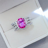 3 Carat Moissanite 925 Sterling Silver Ring 
