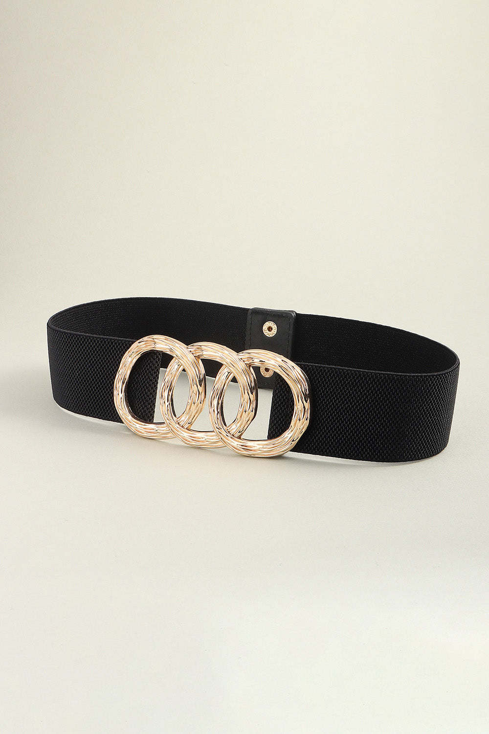 Zinc Alloy Buckle Elastic Wide Belt 