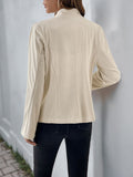 Perfee Button Up Mock Neck Jacket 