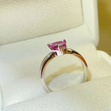 1 Carat Moissanite 925 Sterling Silver Ring 