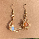 Beaded Alloy Earrings 